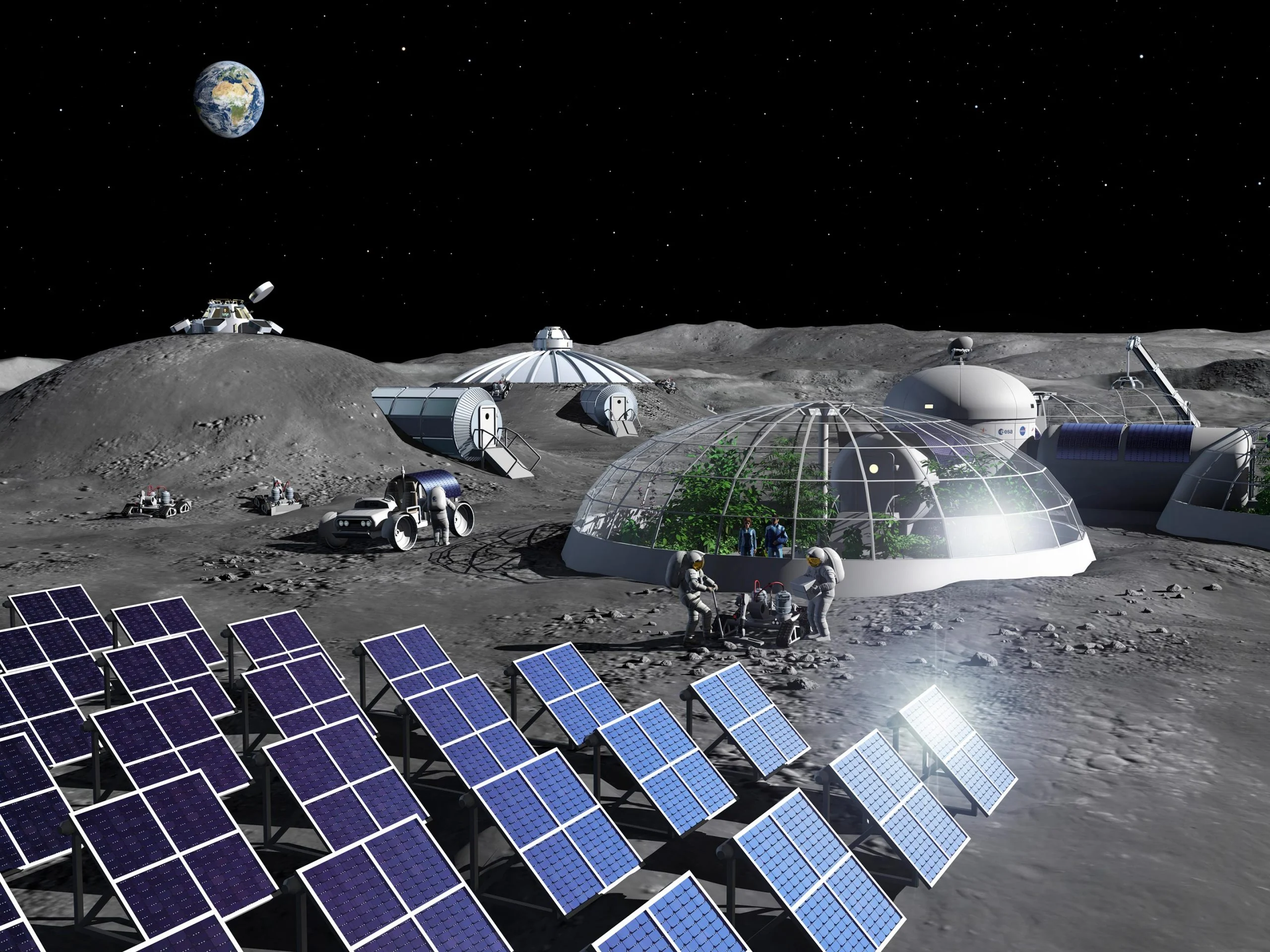 Concept de base lunaire Artemis