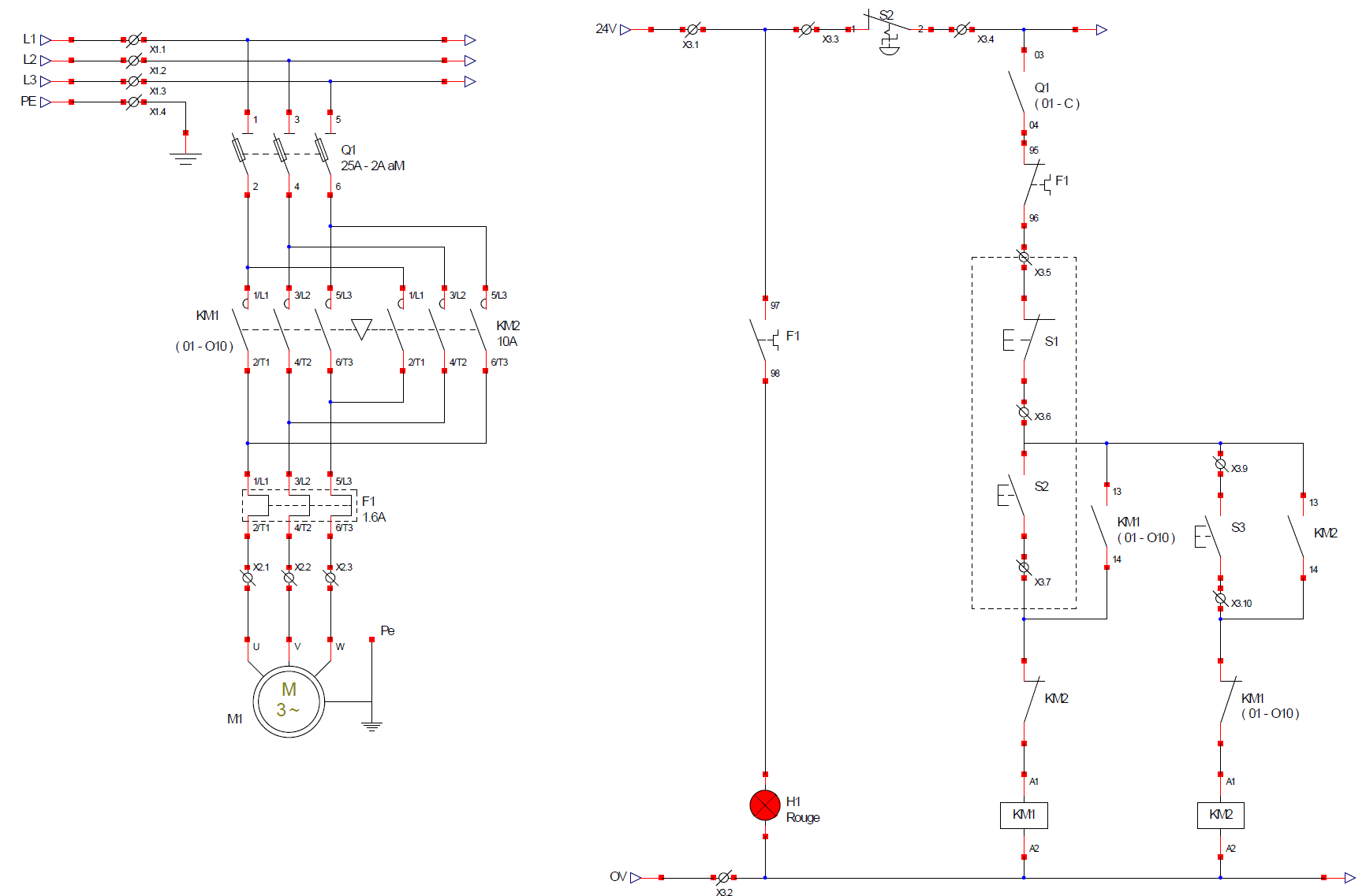 Inversion de sens moteur